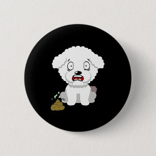 Funny Dog Smells Stinky O O 6 Cm Round Badge