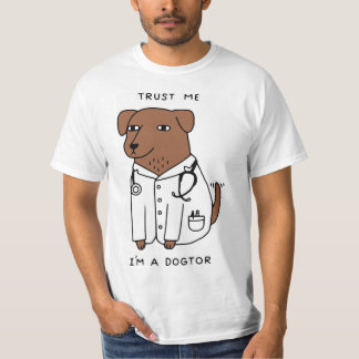 FUNNY DOG T-SHIRT - brown