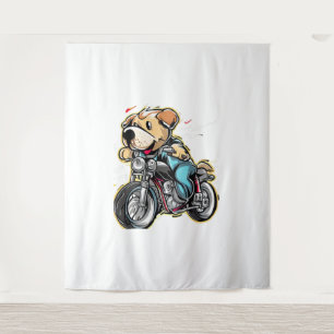 funny dog tapestry