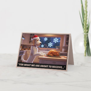 Funny dog themed Christmas card