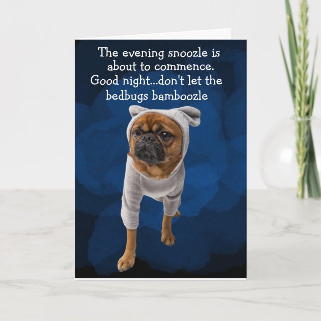 Funny dog thought from the pug card (Front)