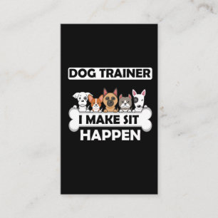 Funny Dog Trainer Humour Puppy Education Business Card