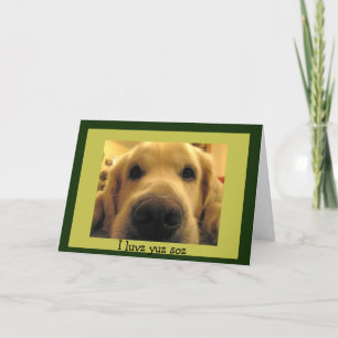 Funny Dog Valentines Holiday Card