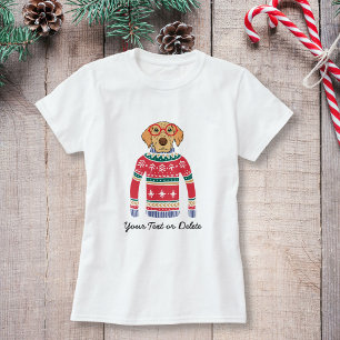 Funny Dog Wearing Glasses, Ugly Christmas Sweater