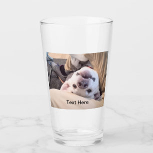 Funny Dog Won't Be Ignored Comical Photo Glass