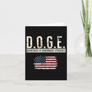 Funny Doge Department Of Government Efficiency Card