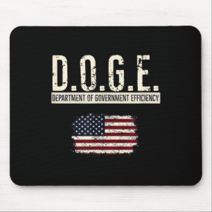 Funny Doge Department Of Government Efficiency Mouse Mat