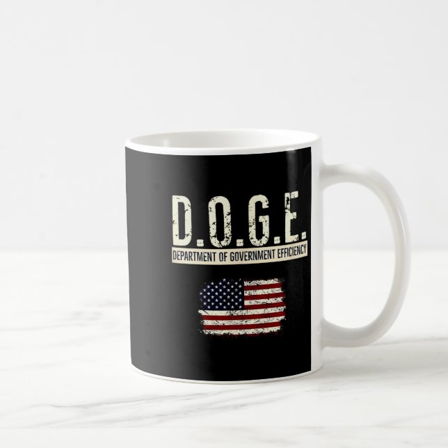 Funny Doge Department Of Government Efficiency Tee Coffee Mug (Right)