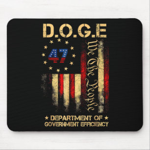 Funny Doge Department Of Government Efficiency Tee Mouse Mat