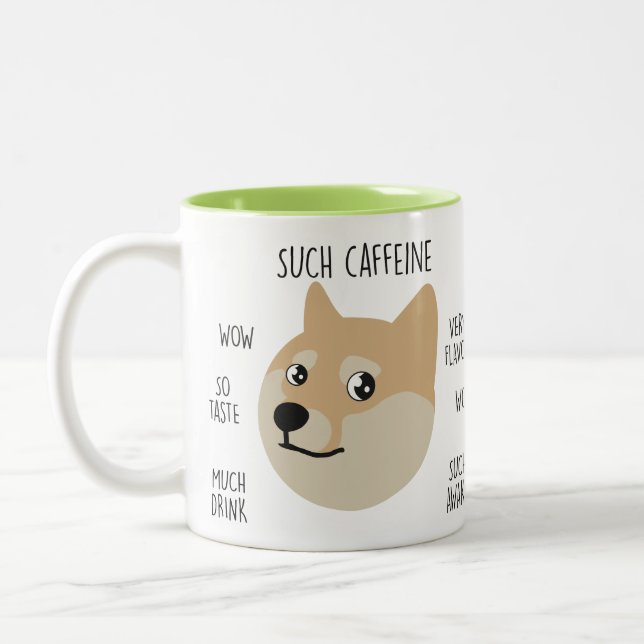 Funny "Doge" Meme Coffee Mug (Left)