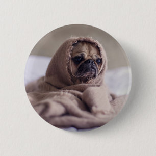 Funny doggy 6 cm round badge