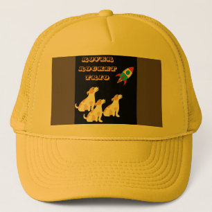 funny Doggy Space Mission Trucker Hat