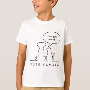 Funny Dogs And Cats That Got Weird Vote Kamala T-Shirt