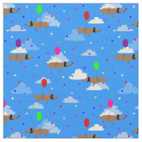 funny dogs dachshund balloons clouds