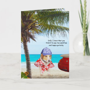 Funny Dogs, Fun Loving Son, Father's Day Card