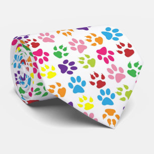 Funny dog's paw Tie