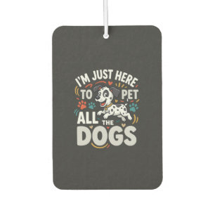 Funny Dogs Pet Lover Vector Car Air Freshener