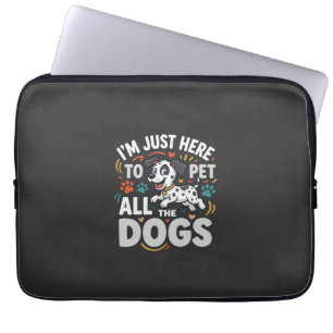Funny Dogs Pet Lover Vector Laptop Sleeve