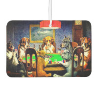 Funny Dogs Playing Poker