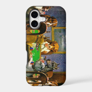 Funny Dogs Playing Poker Case