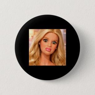 Funny Doll Face Meme Hilarious Sarcastic 6 Cm Round Badge
