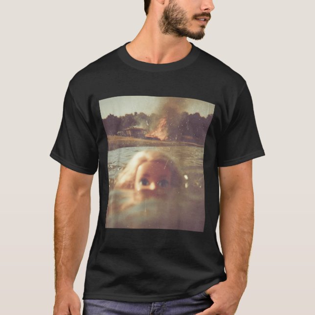 Funny Doll Face Swimming Meme  T-Shirt (Front)