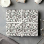 Funny dollar pattern birthday wrapping paper<br><div class="desc">Introducing the "Minimalist Funny Gift for Money Lovers with Custom Name Collection, " a curated selection designed to bring joy and humour to the financial enthusiasts in your life. This collection features sleek and understated designs that perfectly blend wit with sophistication, making them the ideal choice for those who appreciate...</div>
