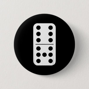 Funny Domino Meme Six Seven Play Strategy Number H 6 Cm Round Badge