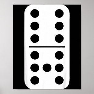 Funny Domino Meme Six Seven Play Strategy Number H Poster