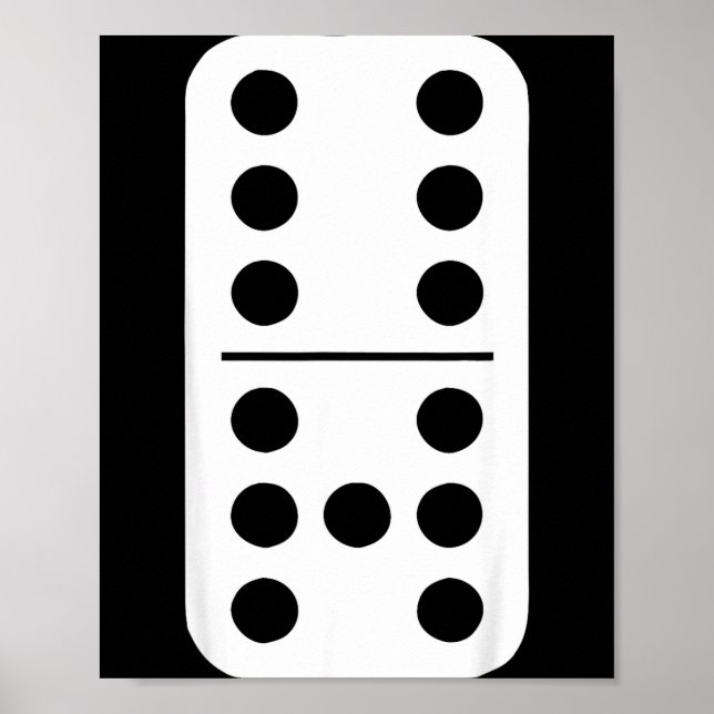 Funny Domino Meme Six Seven Play Strategy Number H Poster (Front)