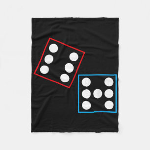Funny Domino Six Seven Meme 67 Dominos Math Lover Fleece Blanket