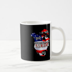 Funny Donald Trump American Flag Canada Greenland Coffee Mug