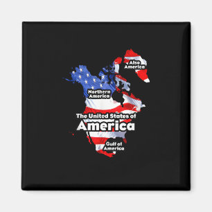 Funny Donald Trump American Flag Canada Greenland Magnet