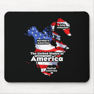 Funny Donald Trump American Flag Canada Greenland Mouse Mat