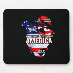 Funny Donald Trump American Flag Canada Greenland Mouse Mat