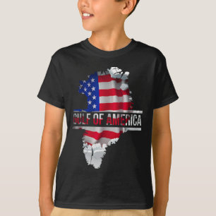 Funny Donald Trump American Flag Canada Greenland  T-Shirt