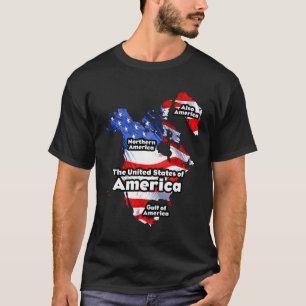 Funny Donald Trump American Flag Canada Greenland T-Shirt