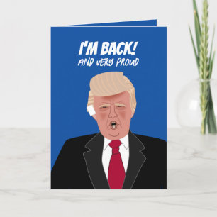 Funny Donald Trump Bandaged Ear Happy Birthday Card