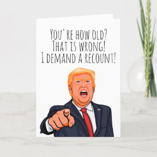 Funny Donald Trump Birthday  Card