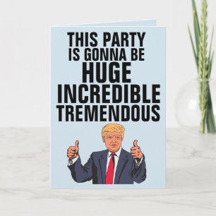 Funny Donald Trump Birthday Cards, BIG LEAGUE Card