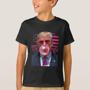 Funny Donald Trump Bubble Gum Pink 4th Of July Ame T-Shirt