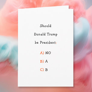 Funny Donald Trump Elections Political Humor Joke Holiday Card
