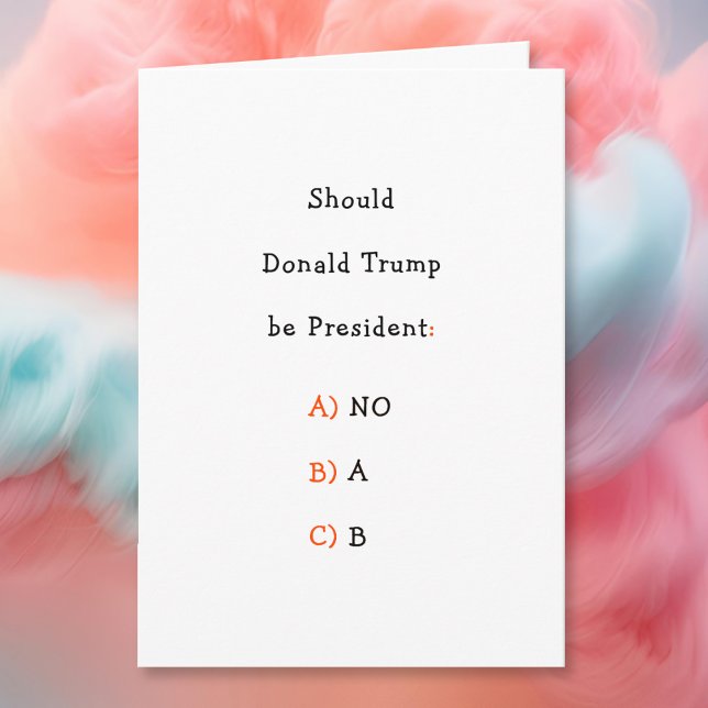 Funny Donald Trump Elections Political Humor Joke Holiday Card (Funny Donald Trump Elections Political Humor Joke Holiday Card)