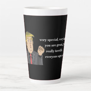 Funny Donald Trump Father's Day Dad Black Color Latte Mug