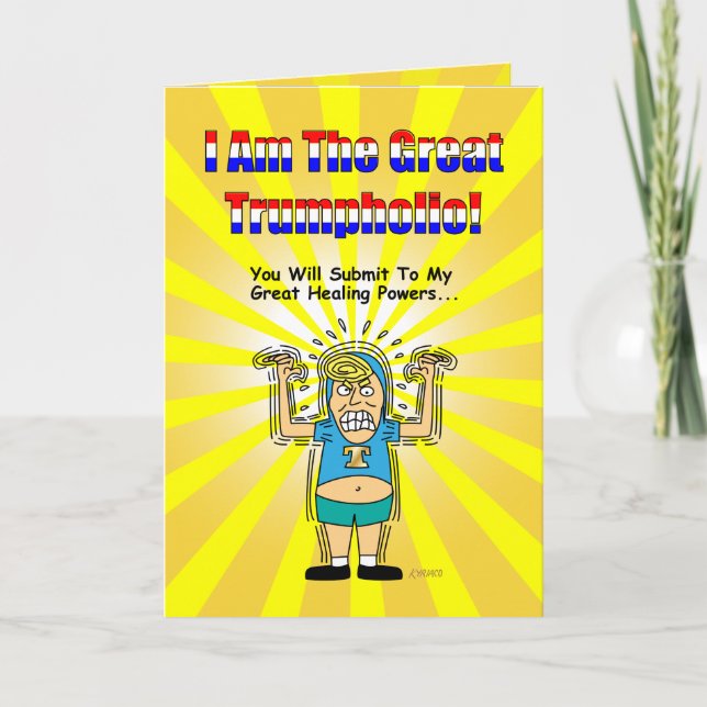 Funny Donald Trump Get Well Card (Front)