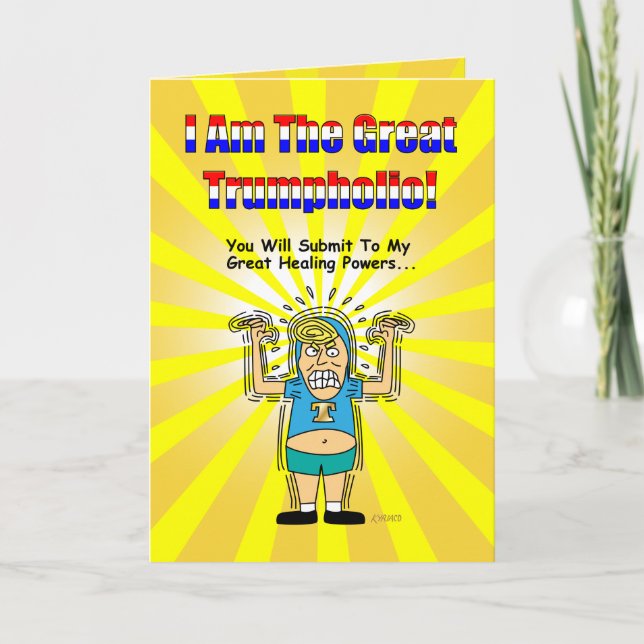 Funny Donald Trump Get Well Card #3 (Front)
