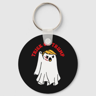 Funny Donald Trump Ghost Fight Fist Trick Or Trump Key Ring