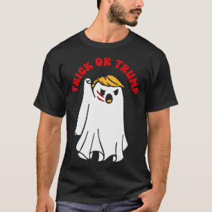 Funny Donald Trump Ghost Fight Fist Trick Or Trump T-Shirt