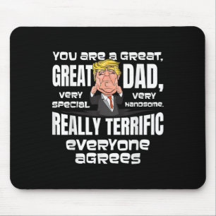 Funny Donald Trump Gifts For Dad Christmas Fathers Mouse Mat