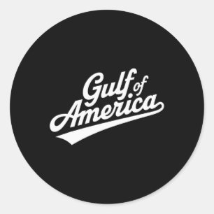 Funny Donald Trump Gulf Of United States Of Americ Classic Round Sticker